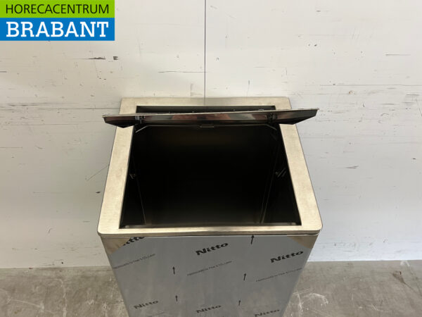 RVS Saro Afvalzakhouder Afvalbak Prullenbak Soft Close 120 liter Horeca - Afbeelding 4