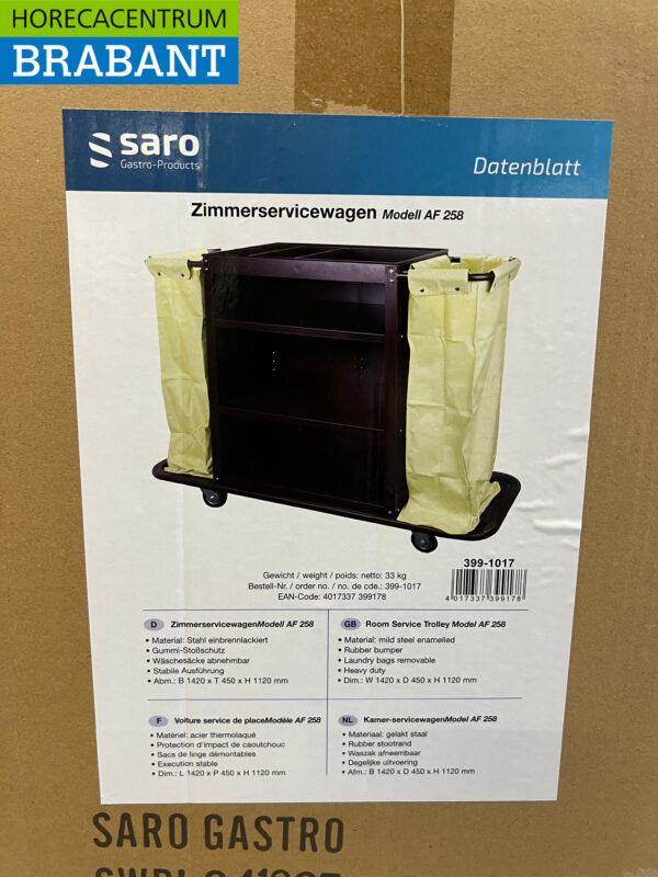 Saro AF260 Kamer Service Trolley Verrijdbaar Horeca