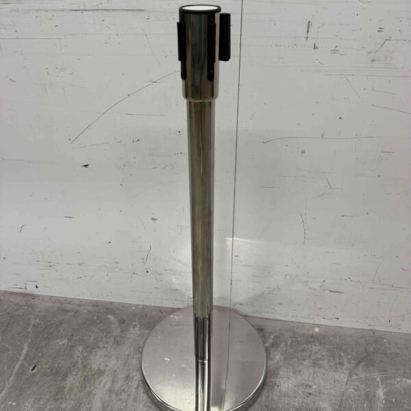 RVS Saro afzetpaal blauwe band Horeca