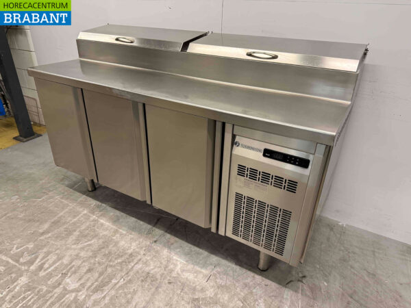 RVS Coreco Koelwerkbank Saladette 179,5 cm 230V Horeca - Afbeelding 2