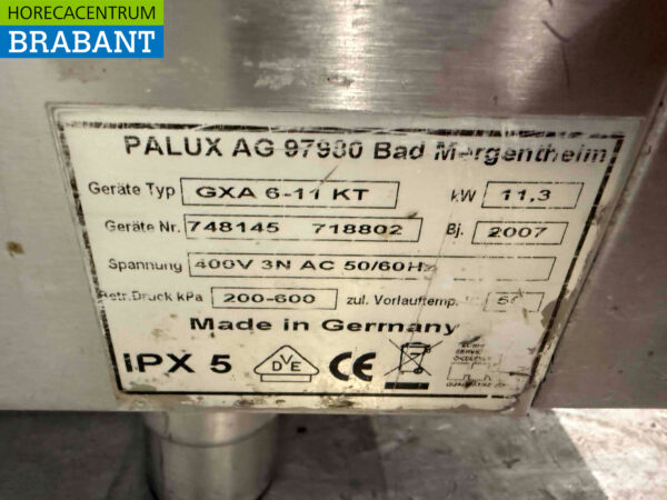 RVS Palux Combisteamer 6 x 1/1 GN 400V Horeca - Afbeelding 6