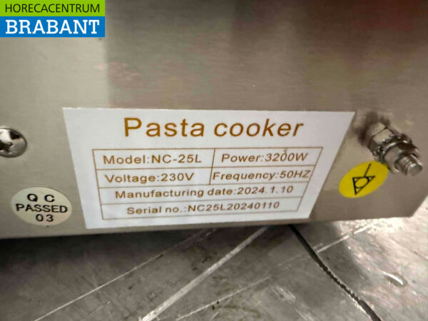 RVS Pastakoker 25 liter 230V Horeca - Afbeelding 6