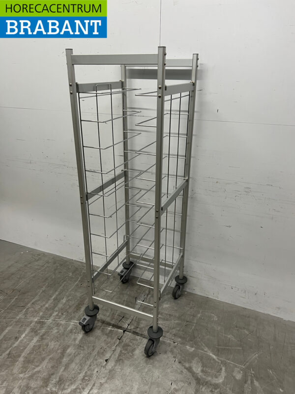 Italmodular Regaalwagen 1/1 GN & 60/40 cm Verrijdbaar - Afbeelding 2