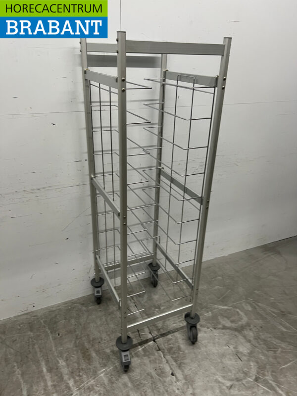 Italmodular Regaalwagen 1/1 GN & 60/40 cm Verrijdbaar - Afbeelding 3
