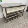 RVS Werktafel 160 x 70 x 87 cm met 4 laden Horeca - Afbeelding 2