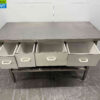 RVS Werktafel 160 x 70 x 87 cm met 4 laden Horeca - Afbeelding 4