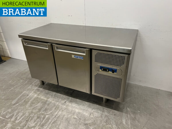 RVS Afinox Koelwerkbank 2 deuren 141 cm 230V Horeca - Afbeelding 2