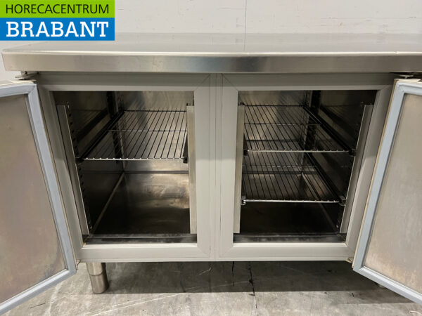 RVS Afinox Koelwerkbank 2 deuren 141 cm 230V Horeca - Afbeelding 4