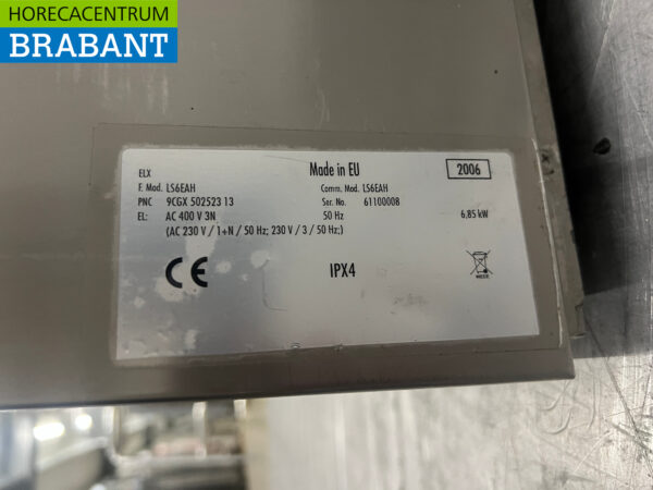 RVS Zanussi LS6EAH Vaatwasser Voorlader 400V Horeca - Afbeelding 6