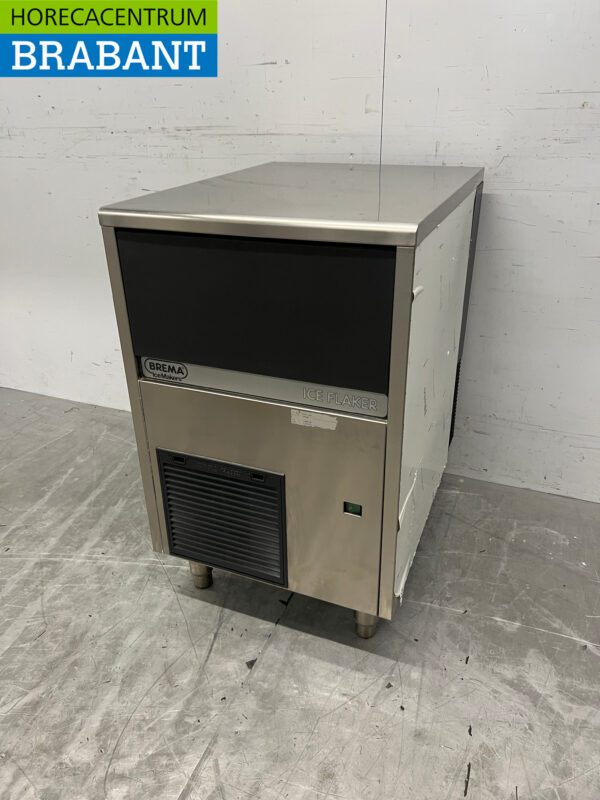 RVS Brema Schilferijs Scherfijsmachine 104 kg per dag 230V Horeca - Afbeelding 2