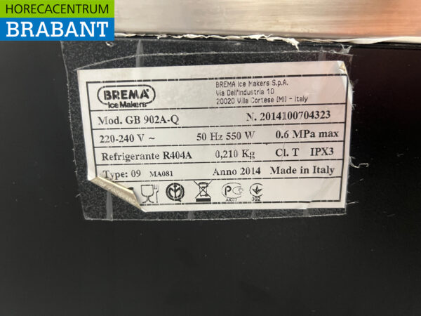 RVS Brema Schilferijs Scherfijsmachine 104 kg per dag 230V Horeca - Afbeelding 5