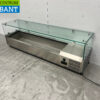 RVS Opzet Saladiere 140 cm 7 x 1/4 GN 230V Horeca - Afbeelding 2