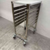 RVS Regaalwagen 6 x 1/1 GN gastronorm 95 cm Horeca - Afbeelding 3