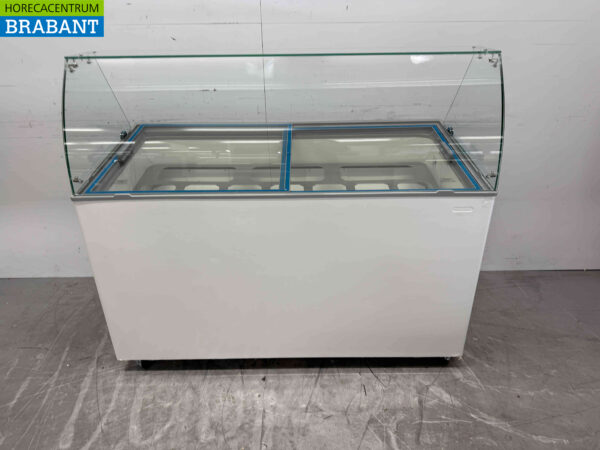 Verrijdbare Combisteel Tenerife Schepijsvitrine 10 bakken 230V Horeca