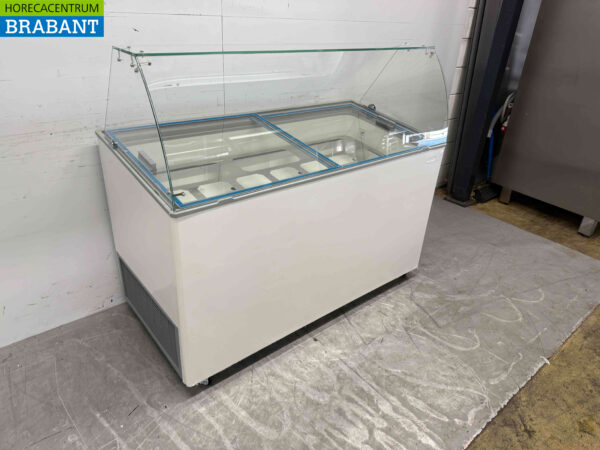Verrijdbare Combisteel Tenerife Schepijsvitrine 10 bakken 230V Horeca - Afbeelding 3