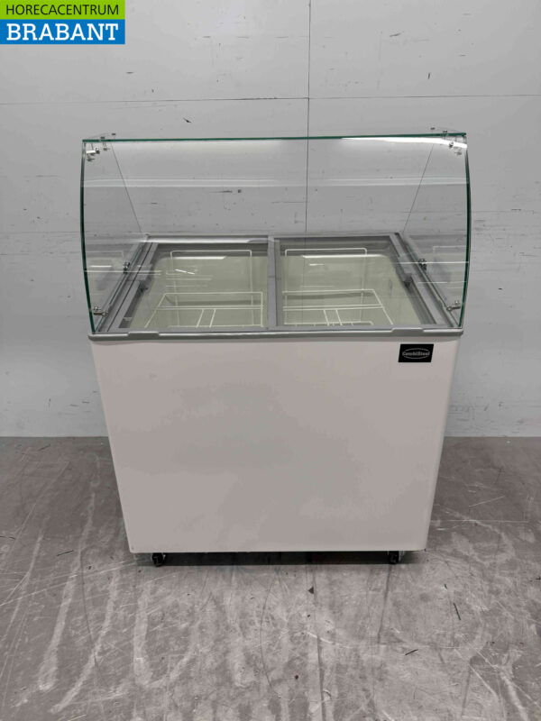 Verrijdbare Combisteel Corsica Schepijsvitrine 6 bakken 230V Horeca
