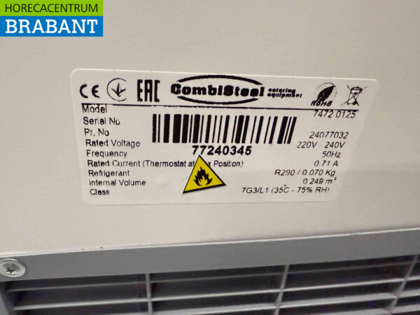 Verrijdbare Combisteel Corsica Schepijsvitrine 6 bakken 230V Horeca - Afbeelding 6