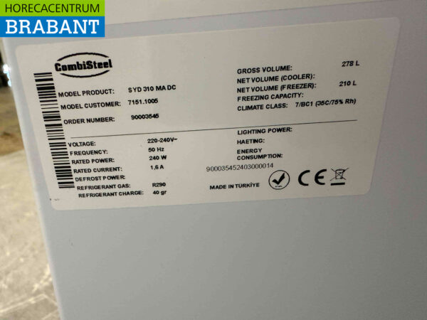 Verrijdbare Combisteel IJsconservator Vrieskist 230V Horeca - Afbeelding 6