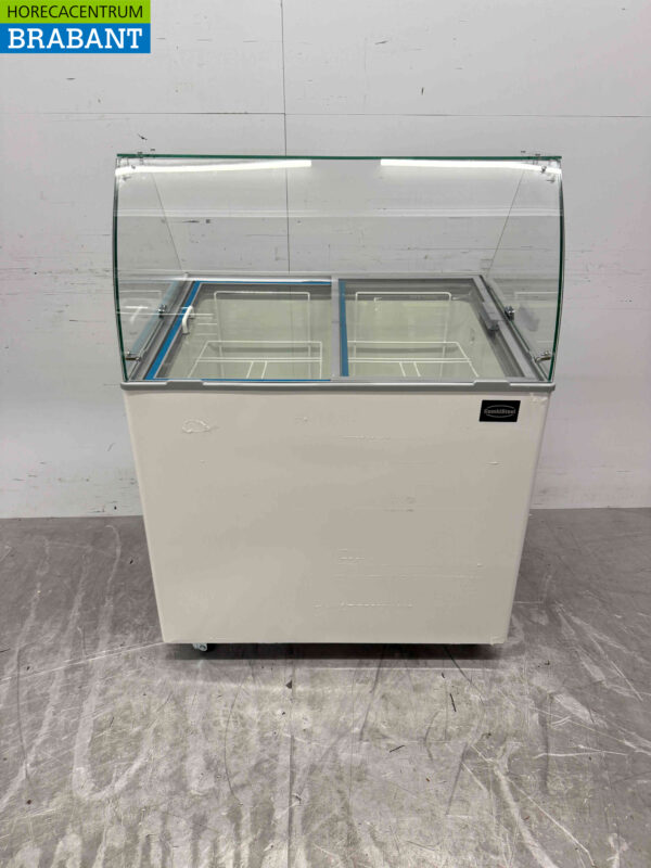 Verrijdbare Combisteel Corsica Schepijsvitrine 6 bakken 230V Horeca