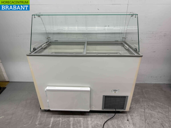 Verrijdbare Combisteel Java Schepijsvitrine 8 bakken 230V Horeca - Afbeelding 4
