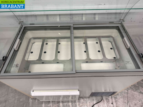 Verrijdbare Combisteel Java Schepijsvitrine 8 bakken 230V Horeca - Afbeelding 5