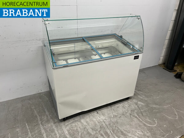 Verrijdbare Combisteel Java Schepijsvitrine 8 bakken 230V Horeca - Afbeelding 2