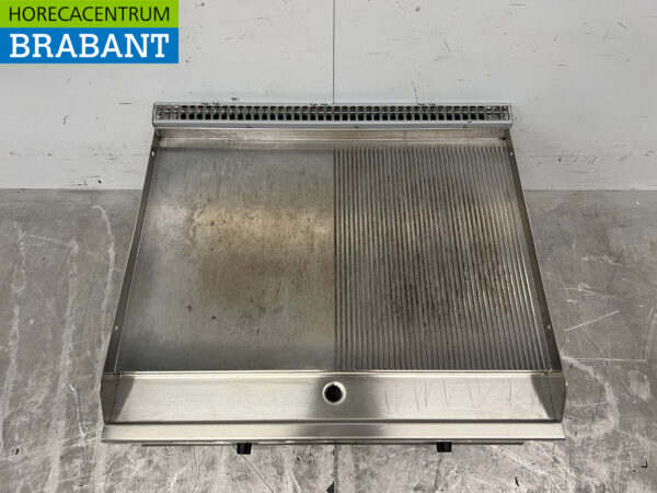 RVS Casta Bakplaat Glad en geribbeld 80 cm PROPAAN Horeca - Afbeelding 4