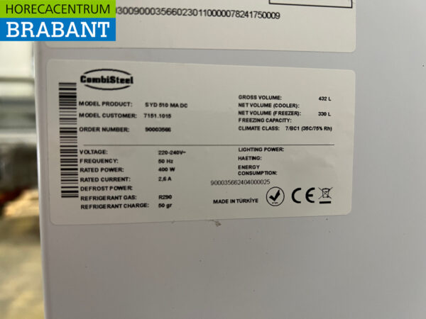 Verrijdbare Combisteel Winkelvriezer Vrieskist 461 liter 230V Horeca - Afbeelding 5