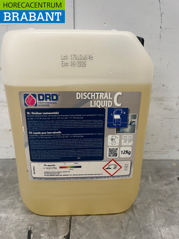 DRD Dischtral Liquid C Vloeibaar Vaatwasmiddel 12 kg Horeca - Afbeelding 4