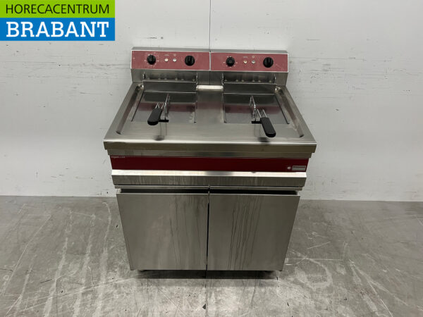 RVS Diamond Dubbele Friteuse 2 x 14 liter 400V Horeca