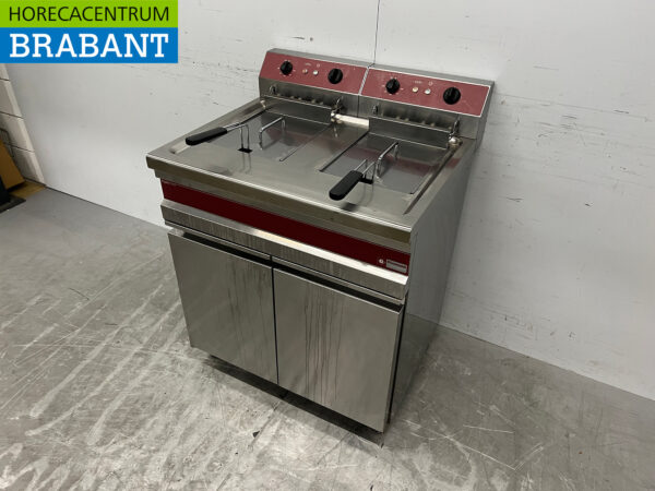 RVS Diamond Dubbele Friteuse 2 x 14 liter 400V Horeca - Afbeelding 2