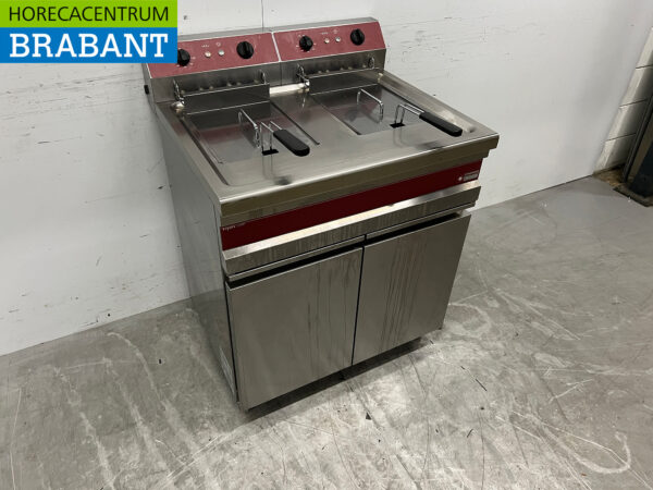 RVS Diamond Dubbele Friteuse 2 x 14 liter 400V Horeca - Afbeelding 3