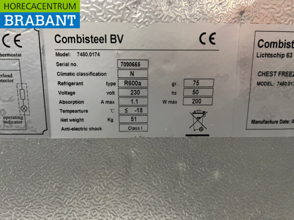 Combisteel Vrieskist Winkelvriezer 236 liter 230V Horeca - Afbeelding 5