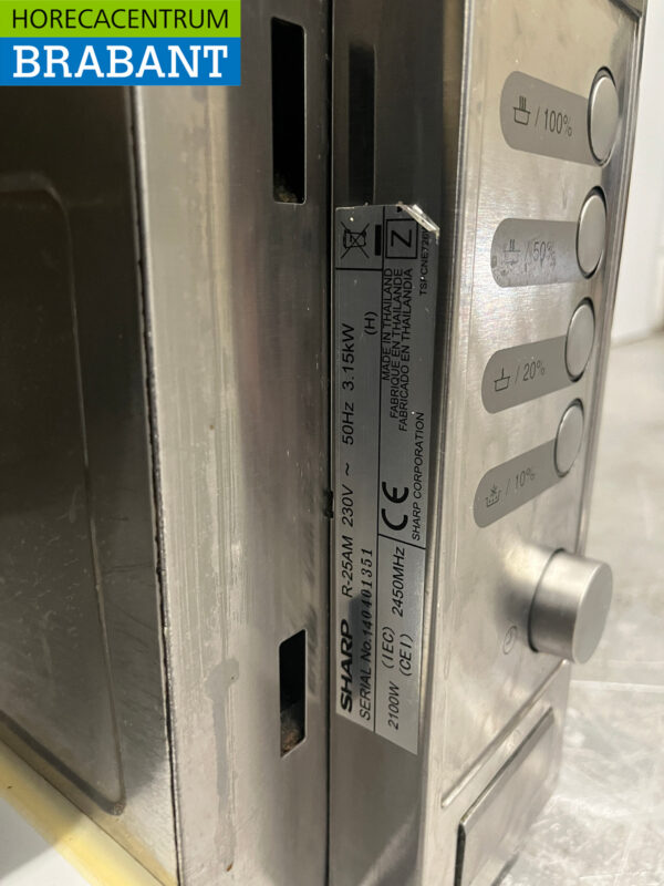 RVS Sharp Magnetron 2100 Watt 230V Horeca - Afbeelding 7