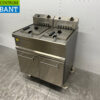 RVS Cullion Verrijdbare dubbele friteuse 2 x 17 liter 400V Horeca - Afbeelding 2