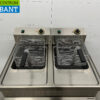 RVS Cullion Verrijdbare dubbele friteuse 2 x 17 liter 400V Horeca - Afbeelding 4