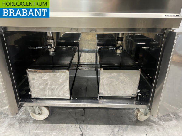RVS Cullion Verrijdbare dubbele friteuse 2 x 17 liter 400V Horeca - Afbeelding 5