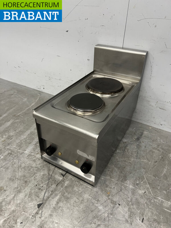 RVS Lotus 2 pits elektrisch fornuis kookplaat 230V Horeca - Afbeelding 2