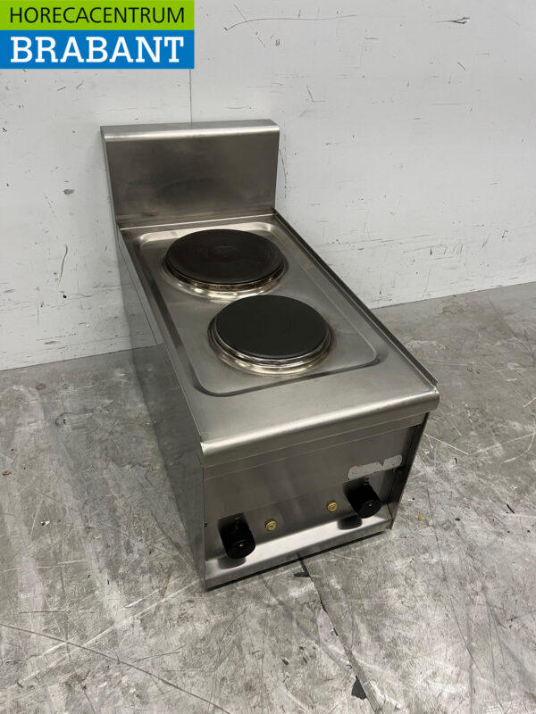 RVS Lotus 2 pits elektrisch fornuis kookplaat 230V Horeca - Afbeelding 3