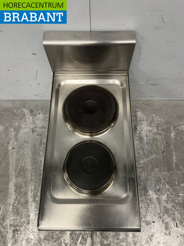 RVS Lotus 2 pits elektrisch fornuis kookplaat 230V Horeca - Afbeelding 4