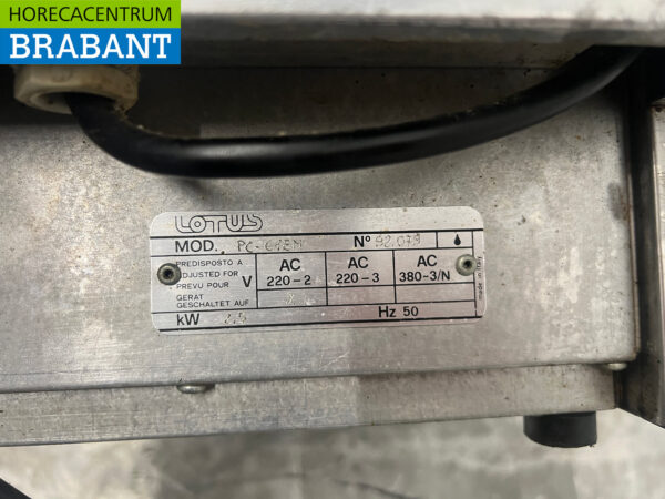 RVS Lotus 2 pits elektrisch fornuis kookplaat 230V Horeca - Afbeelding 5