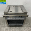 RVS Teppanyaki grill bakplaat grillplaat 80 cm GAS Horeca