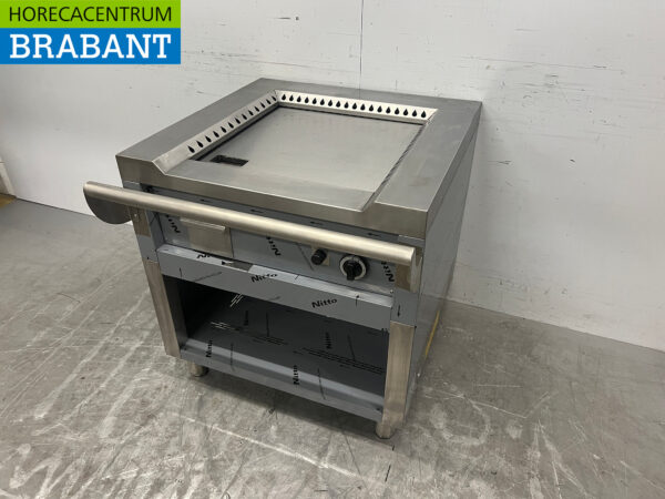 RVS Teppanyaki grill bakplaat grillplaat 80 cm GAS Horeca - Afbeelding 2