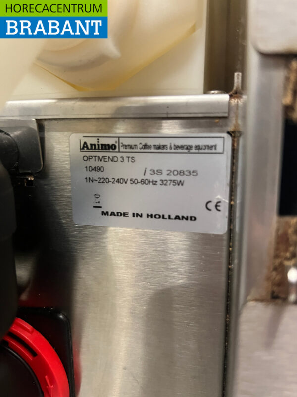 RVS Animo Optivend 3 Koffiemachine Koffieautomaat 230V Horeca - Afbeelding 5