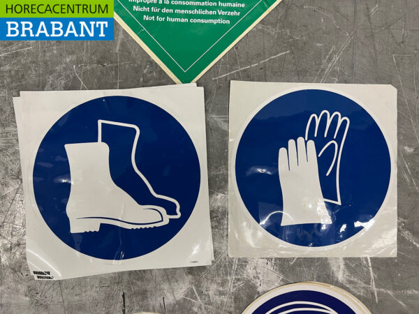 Set Veiligheidspictogrammen en veiligheidssymbolen Stickers - Afbeelding 4