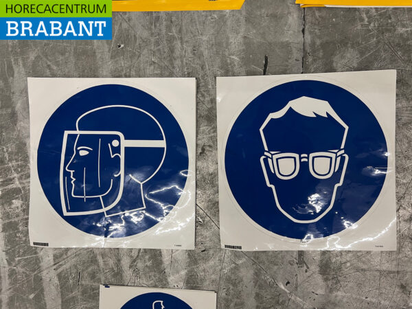 Set Veiligheidspictogrammen en veiligheidssymbolen Stickers - Afbeelding 5