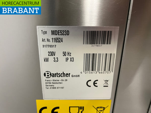 RVS Bartscher Combisteamer 5 x 2/3 gn 230V Horeca - Afbeelding 6