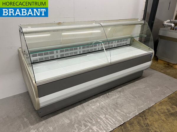DGD Koelvitrine Snackvitrine Gekoelde vitrine 248,5 cm 230V Cafetaria Friettent Horeca - Afbeelding 2