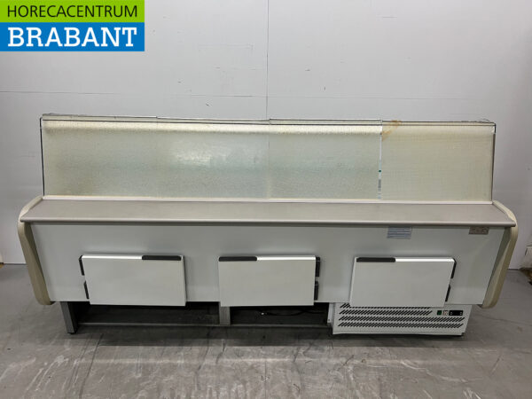 DGD Koelvitrine Snackvitrine Gekoelde vitrine 248,5 cm 230V Cafetaria Friettent Horeca - Afbeelding 4