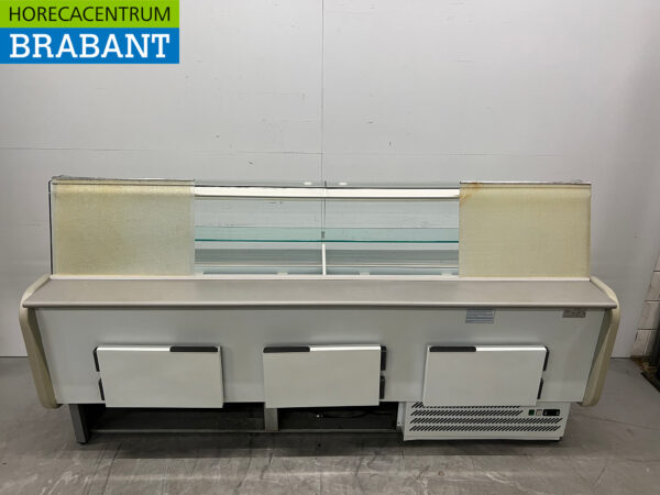 DGD Koelvitrine Snackvitrine Gekoelde vitrine 248,5 cm 230V Cafetaria Friettent Horeca - Afbeelding 6